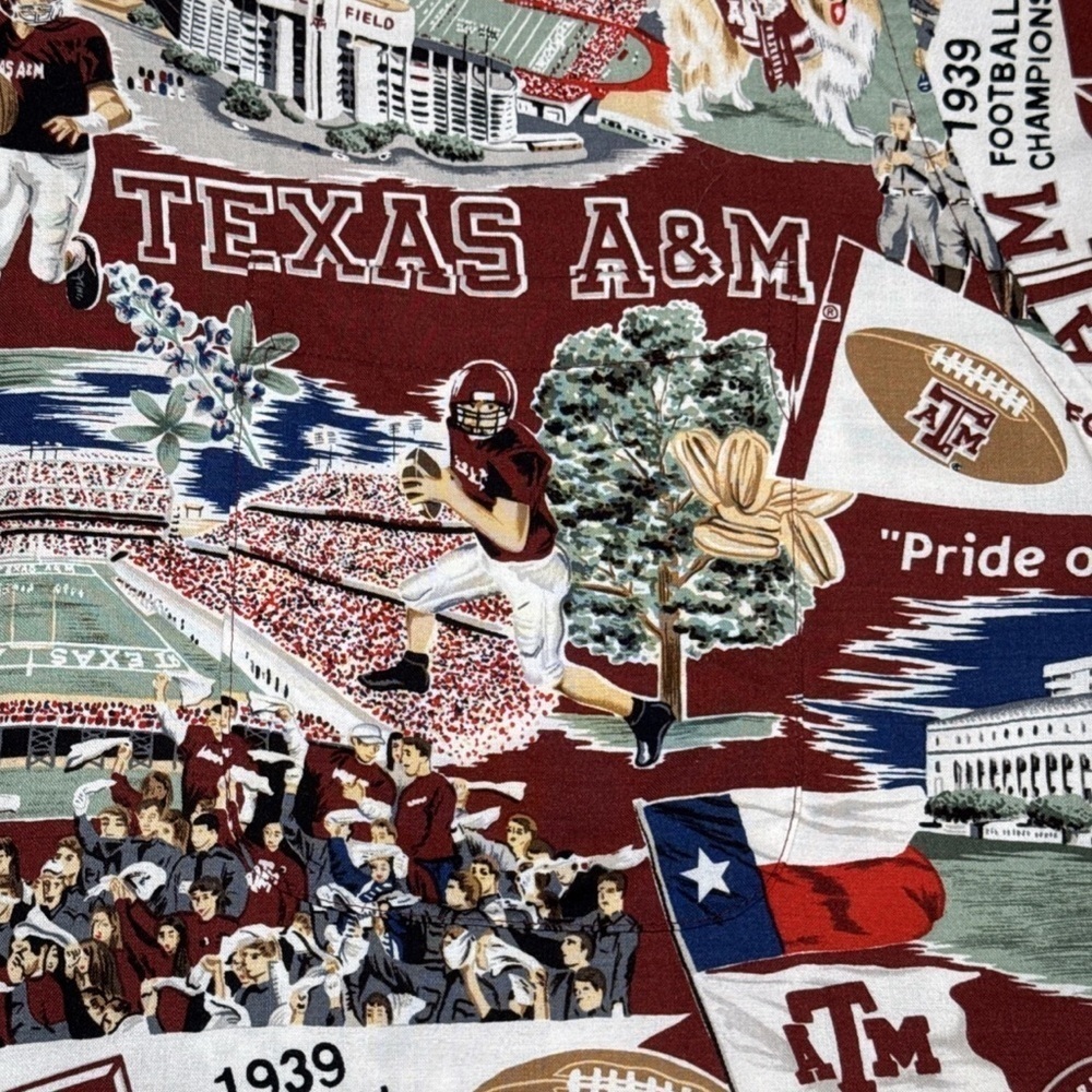 Reyn Spooner Sports Collegiate Texas A&M Button Down SS Shirt Size XXL Vintage - Picture 7 of 9